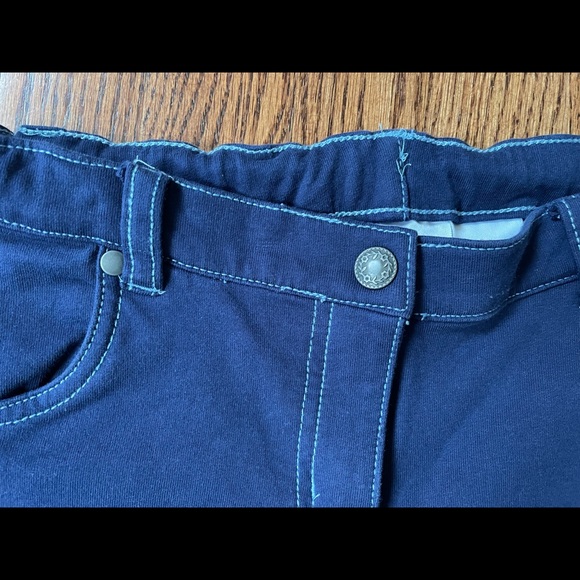 Hanna Andersson Blue Girl's Pants, size 140, like-new! Adjustable waist. - Picture 2 of 6